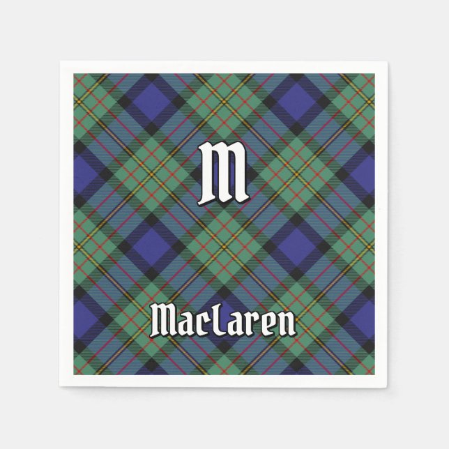 Clan MacLaren Tartan Napkin (Front)