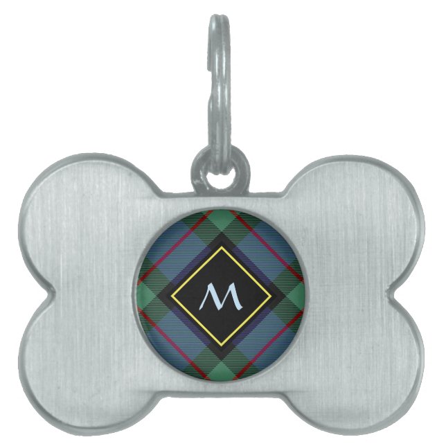 Clan MacLaren Tartan Pet ID Tag (Front)
