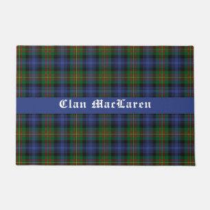 Clan MacLaren Tartan Plaid  Customisable Doormat