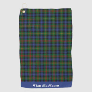 Clan MacLaren Tartan Plaid Customisable Golf Towel