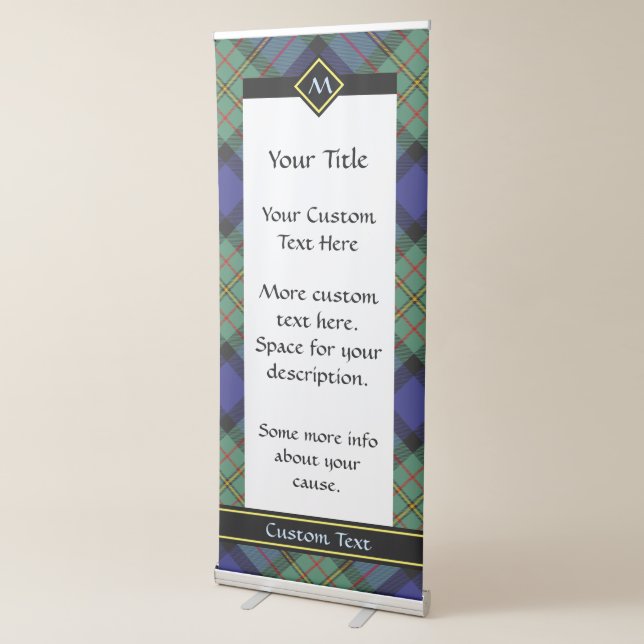 Clan MacLaren Tartan Retractable Banner (3/4)