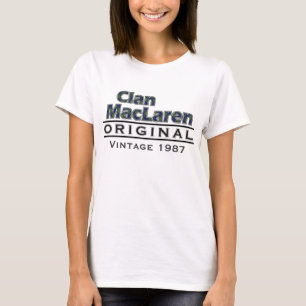 Clan MacLaren Vintage Customise Your Birthyear T-Shirt