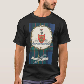 Clan MacLaren Vintage Tartan Crest Badge T-Shirt