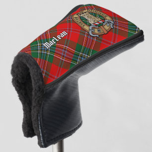 Clan MacLean Crest over Tartan Golf Head Cover