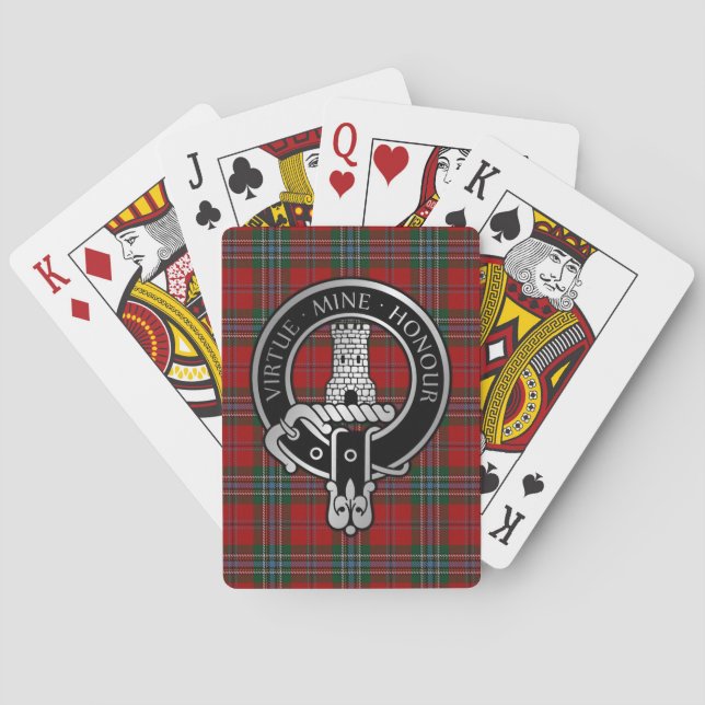 Clan MacLean Crest & Tartan Bicycle Playing Cards (Back)