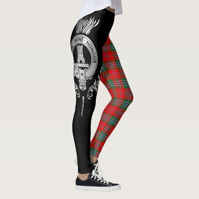 Clan MacLean Crest & Tartan Leggings (Right)