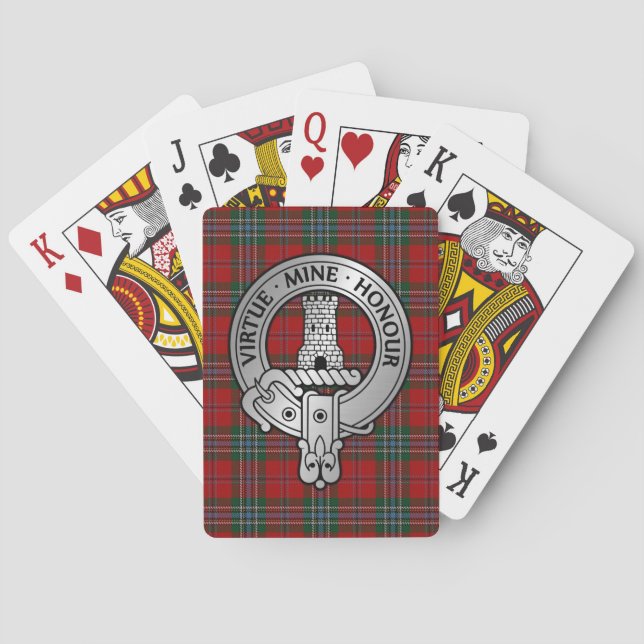 Clan MacLean Crest & Tartan Playing Cards (Back)