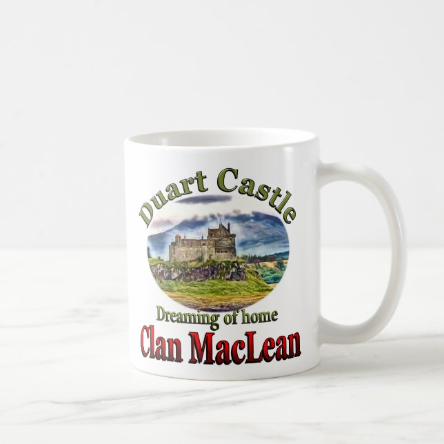Clan MacLean Dreaming of Home Duart Castle Cup Mug (Right)