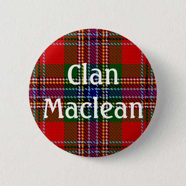 Clan Maclean - Duart - Dress Tartan Button (Front)
