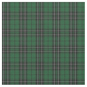 Clan MacLean Hunting Green Black Scottish Tartan 2 Fabric