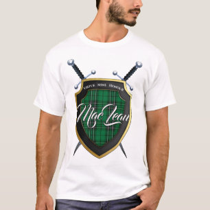 Clan MacLean Hunting Tartan Scottish Shield T-Shirt