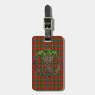 Clan MacLean Of Duart Tartan And Celtic Tree Luggage Tag