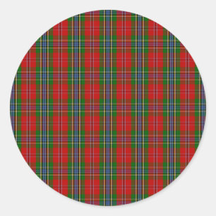 Clan MacLean Of Duart Tartan Classic Round Sticker