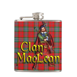 Clan MacLean Old Scotland Hip Flask