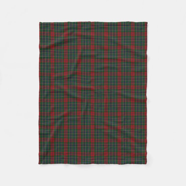 Clan MacLean Plaid Fleece Blanket (Front)