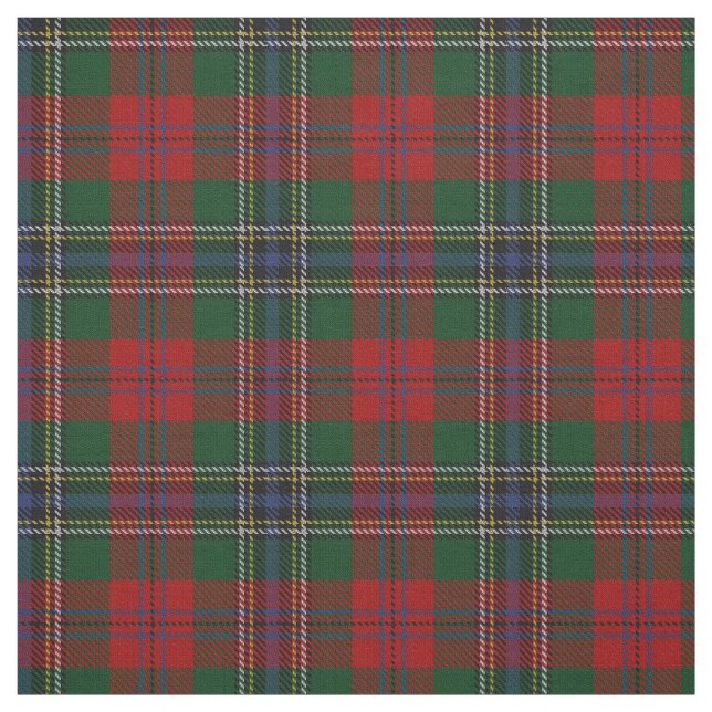 Clan MacLean Scottish Tartan Plaid Fabric (Swatch)