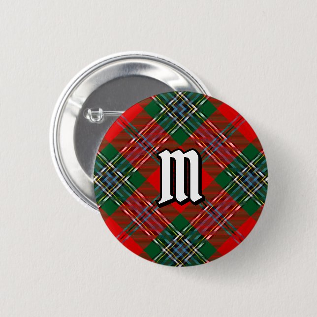 Clan MacLean Tartan Button (Front & Back)