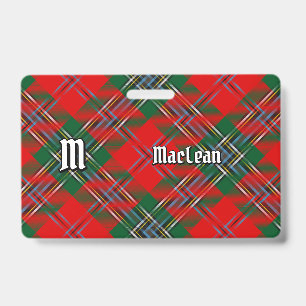 Clan MacLean Tartan ID Badge