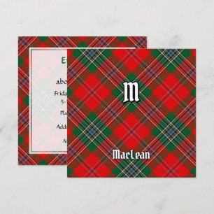 Clan MacLean Tartan Invitation