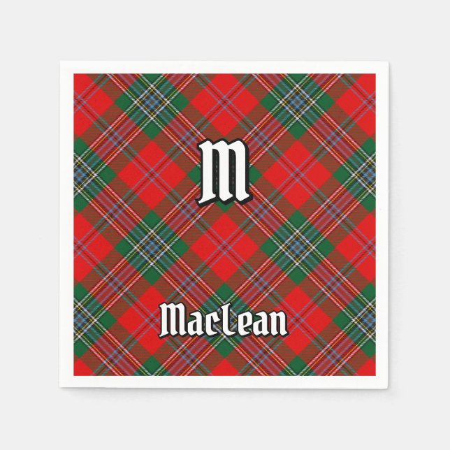Clan MacLean Tartan Napkin (Front)