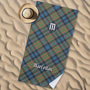 Clan MacLellan Ancient Tartan Beach Towel