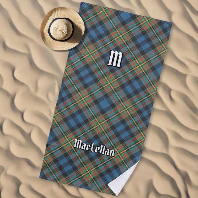 Clan MacLellan Ancient Tartan Beach Towel (Creator Uploaded)