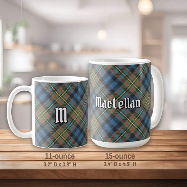 Clan MacLellan Ancient Tartan Coffee Mug (Creator Uploaded)