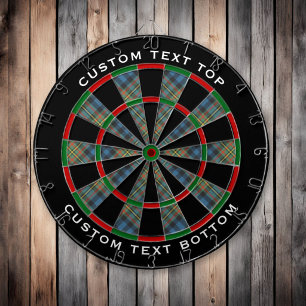 Clan MacLellan Ancient Tartan Dartboard