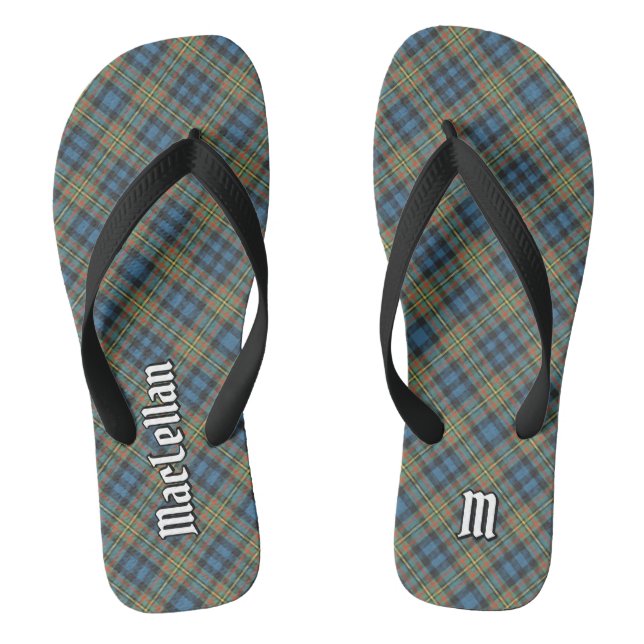 Clan MacLellan Ancient Tartan Flip Flops (Footbed)
