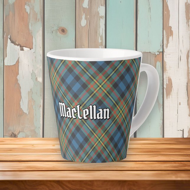 Clan MacLellan Ancient Tartan Latte Mug (Creator Uploaded)