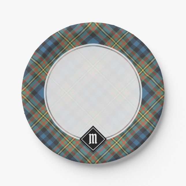 Clan MacLellan Ancient Tartan Paper Plate (Front)