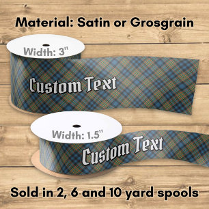 Clan MacLellan Ancient Tartan Satin Ribbon