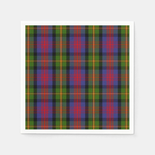 Clan MacLennan Tartan Napkin (Front)