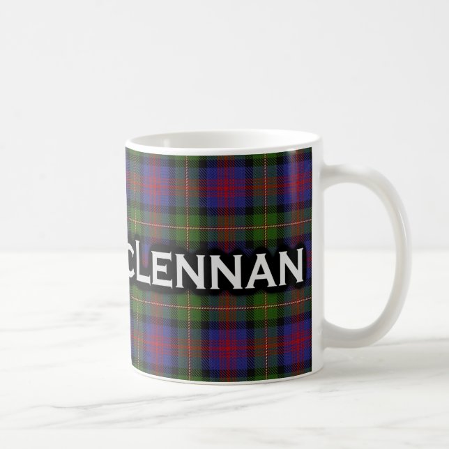 Clan MacLennan Tartan Scottish Coffee Mug (Right)