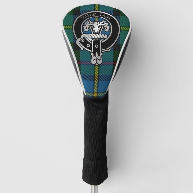 Clan MacLeod Crest & Hunting Tartan Golf Head Cove Cover (Front)