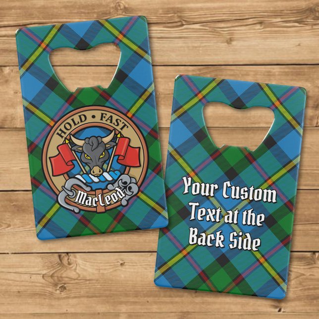 Clan MacLeod Crest over Hunting Tartan (Creator Uploaded)
