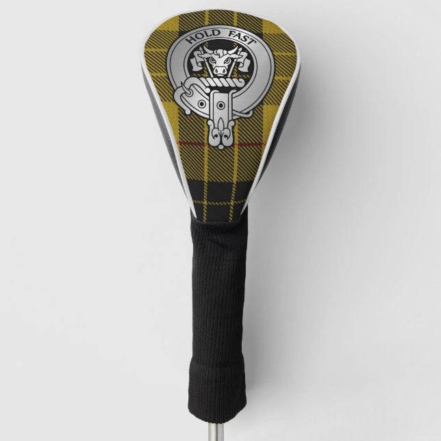 Clan MacLeod Crest & Tartan Golf Head Cover (Front)