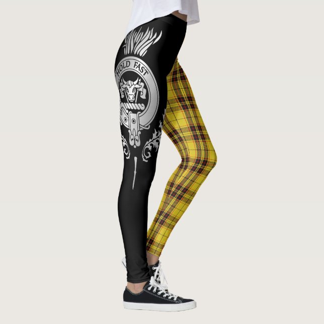 Clan MacLeod Crest & Tartan Leggings (Right)