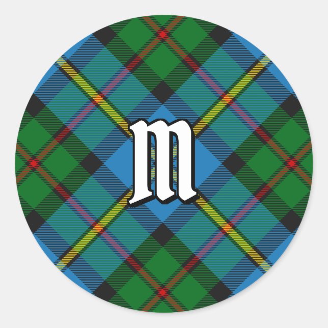 Clan MacLeod Hunting Tartan Classic Round Sticker (Front)