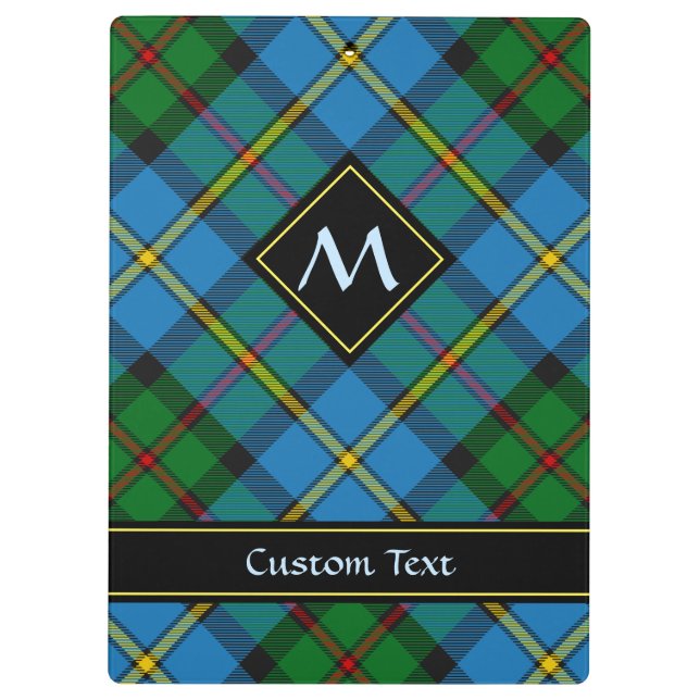 Clan MacLeod Hunting Tartan Clipboard (Back)