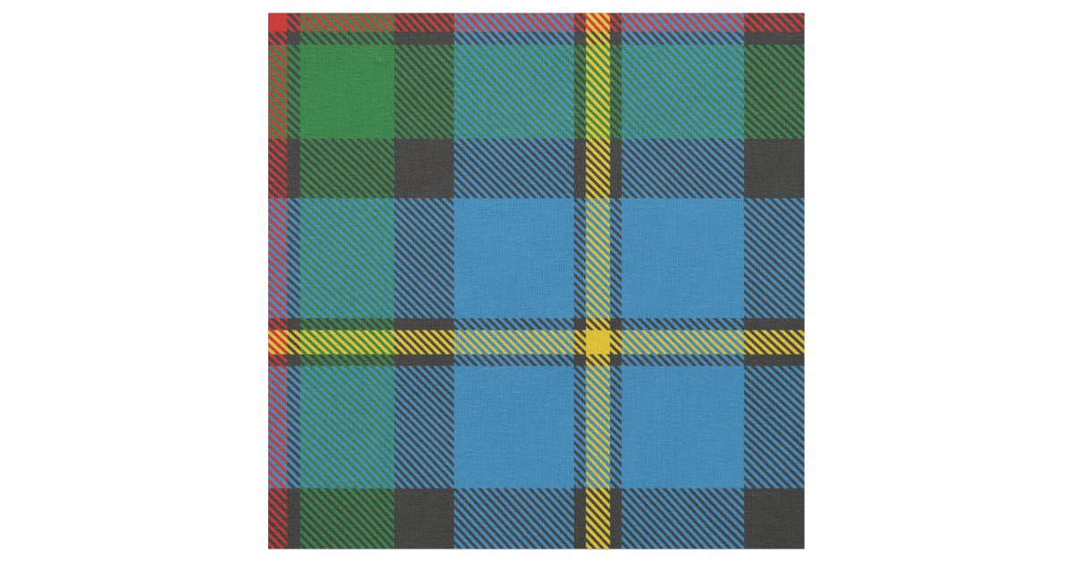 Clan MacLeod Hunting Tartan Fabric | Zazzle