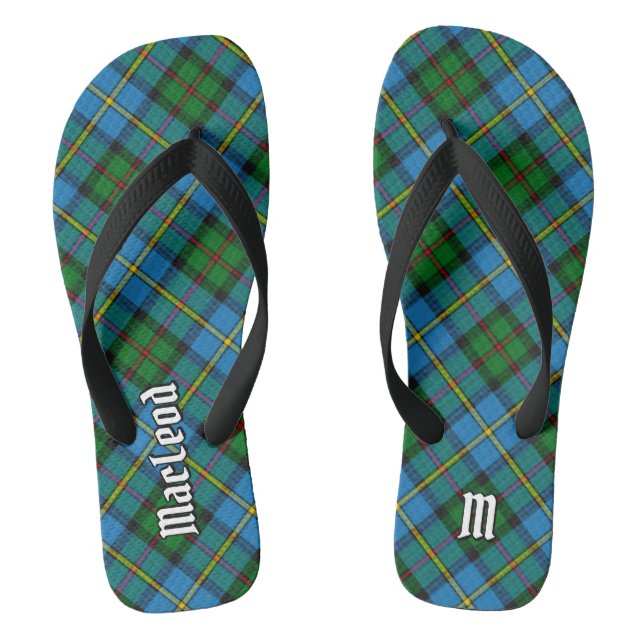 Clan MacLeod Hunting Tartan Flip Flops (Footbed)