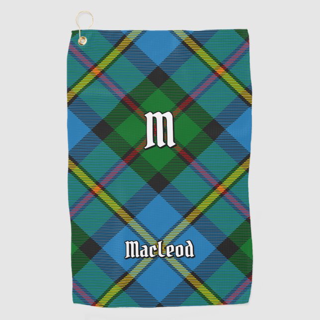 Clan MacLeod Hunting Tartan Golf Towel (Front)