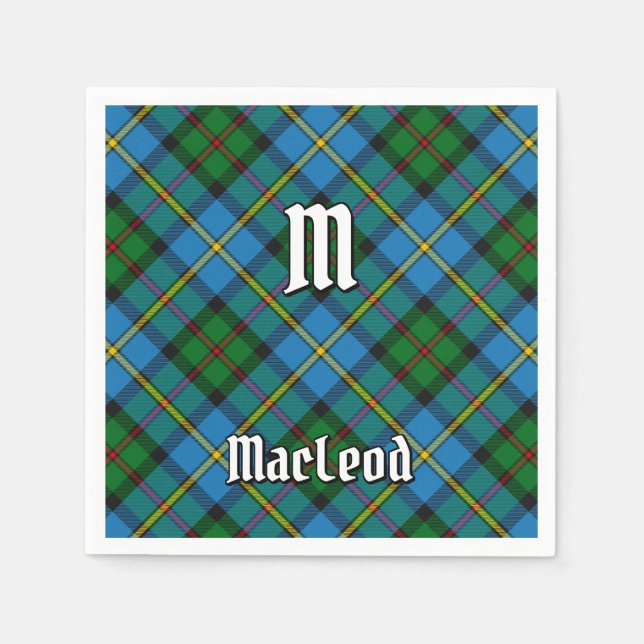 Clan MacLeod Hunting Tartan Napkin (Front)