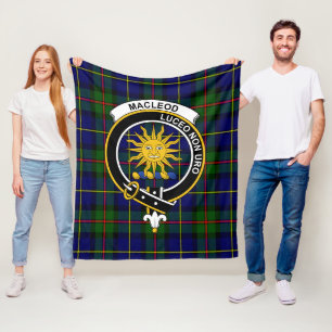Clan MacLeod Lewis Of Harris Modern Tartan Plaid Fleece Blanket