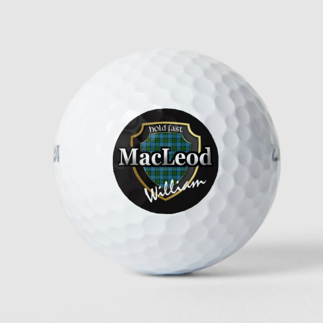 Clan MacLeod of Harris Personalise Your Name Golf Balls (Front)