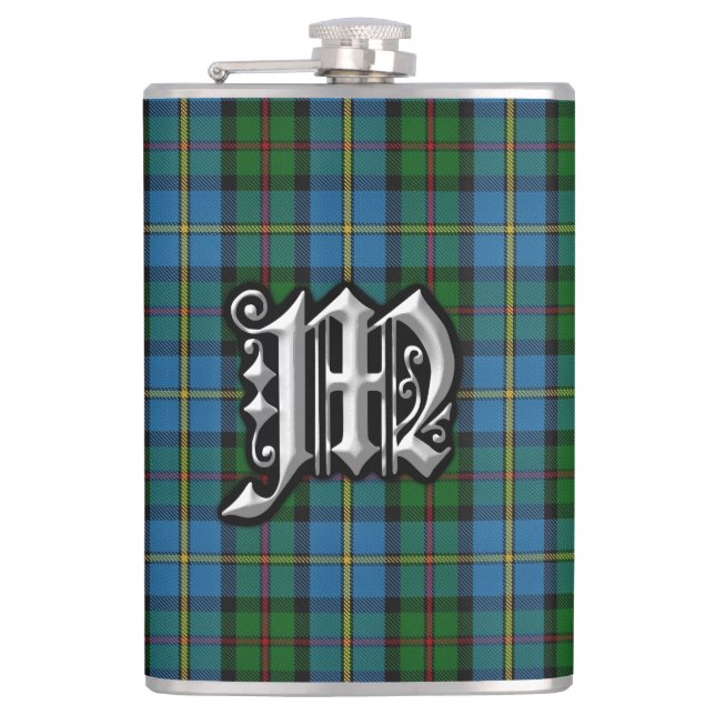 Clan MacLeod of Harris Tartan Old Scotland Flask (Front)