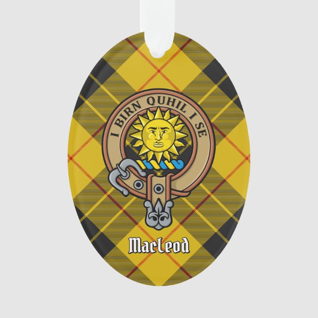 Clan MacLeod of Lewis Crest Ornament (Front)
