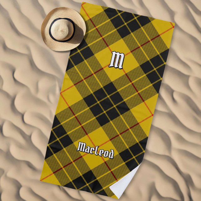 Clan Macleod of Lewis Tartan Beach Towel (Creator Uploaded)