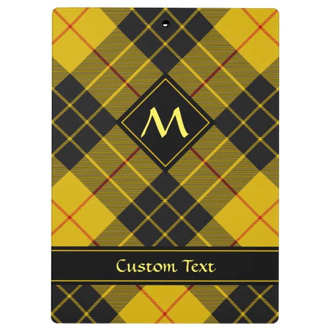 Clan Macleod of Lewis Tartan Clipboard (Back)
